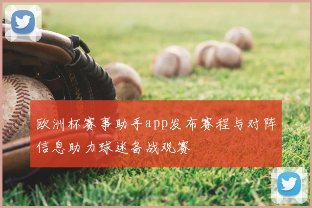 欧洲杯赛事助手app发布赛程与对阵信息助力球迷备战观赛